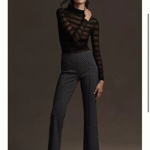 The Margot Kick-Flare Cropped Pants by Maeve: Argyle Edition
